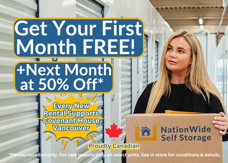 Storage Units at NationWide Self Storage - Downtown Vancouver - 1223 East Pender Street, Vancouver, BC